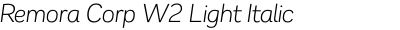 Remora Corp W2 Light Italic